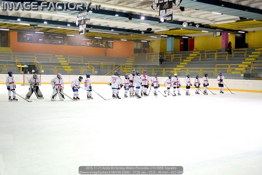 2015-11-21 Aosta B-Hockey Milano Rossoblu U14 0056 Squadra